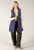 Longline Quilted Gilet, Navy / 12
