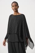 Chic Jewel Boat Neck Pullover, Black / S