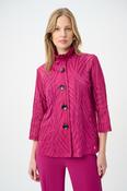 Relaxed Fit High-neck Blouse, Hot Pink / S