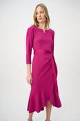 Formal V-neck Wrap Dress, Hot Pink / 10