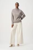 Embellished Mock-Neck Sweater, Mauve / XS