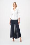 Classic Chic Peplum Blouse, White / 18