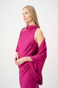 Satin Dolman Sleeve Cover Up, Magenta / M/L