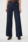 Featherweave Denim Palazzo Jeans, Dark Denim / 16