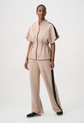 Wide Leg Pant With Rhinestones, Black / XS