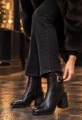 High Buckle Ankle Boot, Black / 37