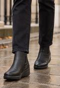 Wedge Ankle Boot, Black / 41
