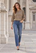 "Ab"solution® High Rise Itty Bitty Boot Jeans, Blue / 14 image