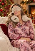 Neck Cushion and Eye Mask Set, Beige / F/S