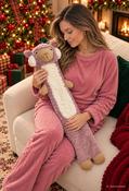 Plush Teddy Hot Water Bottle, Lilac / F/S