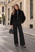 Faux Fur Jacket, Black / F/S