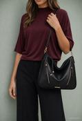 Willow Soft Hobo Bag, Black / F/S image
