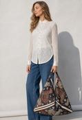 Abstract Print Tote Bag, Black / F/S