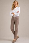 Mary Short Leg Trousers, Taupe / 36 image