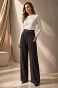 Sienna Wide Leg Trousers, Chocolate / 12 image