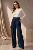 Sienna Wide Leg Trousers, Navy / 10 image