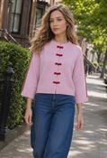 Adi Oriental Style Cardigan, Rose/Red / F/S image