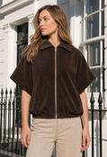 Soft Touch Zip-Up Jacket, Brown / F/S image