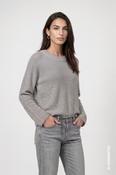 Knitted Jumper with Double Collar, Silver / 42 image