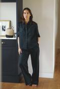Opus Marou Linen Trousers in Bright Berry | Pamela Scott, Black / 38 image