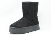 PLATFORM FAUX FUR LINED BOOT, Black / 37 image