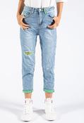 Colour Pop Crinkle Jeans, Light Denim / 8 image