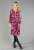 Poppy Print Dress, Magenta / 10 image