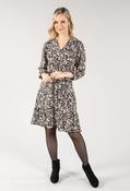 Lead Print Tiered Hem Short Dress, Black / 14 image