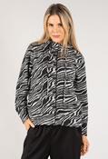 Zip Up Zebra Knit Hoodie, Grey / 14