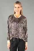 Snake Print Satin Jacket image