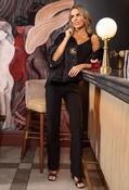 Flare High-Waisted Trousers, Black / 20 image