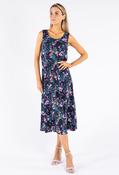 Floral Print Midi Dress, Navy / 8 image