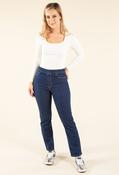Aura Denim Pull On Jeggings, Dark Denim / 18 image