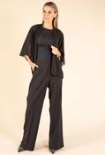 Sheer Diamante Cardigan, Black / S/M image