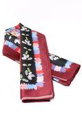 Butterfly Border Satin Scarf image