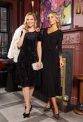 Velvet Sequin Dress, Black / 8 image