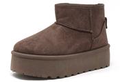 Faux Fur Lined Platform Boot, Brown / 38