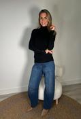 Soft Touch Roll Neck Knit Jumper, Black / L/XL image