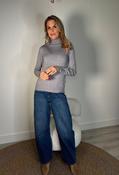 Soft Touch Roll Neck Knit Jumper, Grey / L/XL image