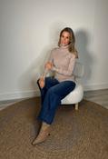 Soft Touch Roll Neck Knit Jumper, Beige / L/XL image