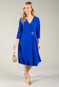 Faux Wrap Dress, Royal Blue / 14 image