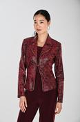 Edgy Animal Print Jacket, Black / 14 image