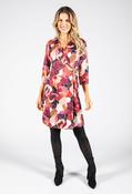 Wrap Style Ring Detail Dress - Pink / 12
