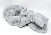Faux Fur Gathered Look Scarf - Grey / Free Size image