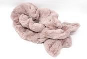 Faux Fur Gathered Look Scarf - Pink / Free Size image
