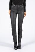 Coated Straight Leg Trousers - Black / XS image