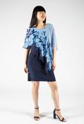 Floral Overlay Dress - Blue / 12 image