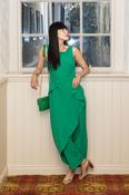 Wrap Over Jumpsuit - Green / 12 image