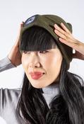 LED Torch Beanie Hat - Khaki / Free Size