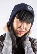 LED Torch Beanie Hat - Navy / Free Size